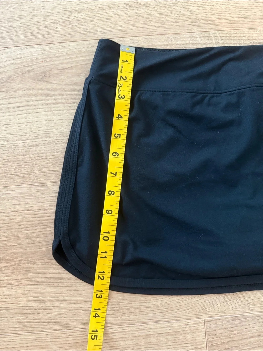 Nike Black Active Tennis Skort with White Swoosh